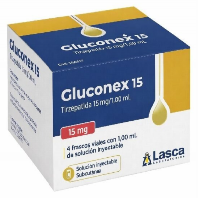 GLUCONEX TIRZEPATIDA 15MG